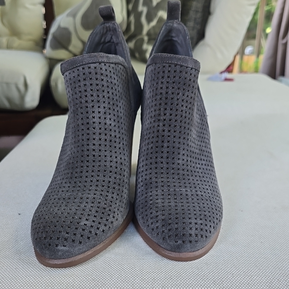 Vince Camuto Gray Ankle Boots with Suede Finish